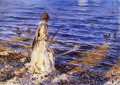 Chica pescando John Singer Sargent